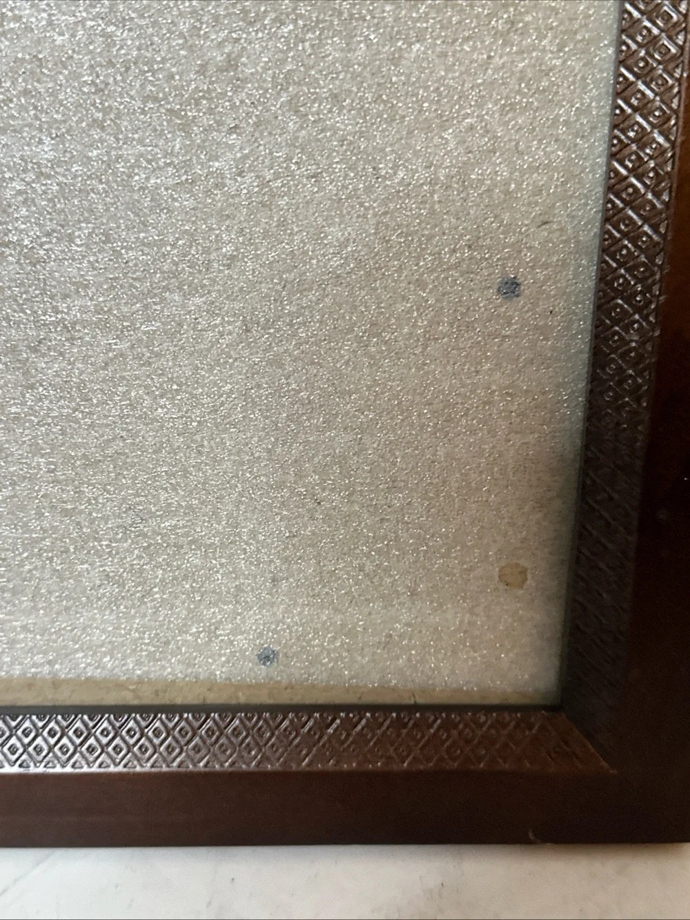 Wood Picture Frame ETCHED Border.. .. For 5 X 7” Picture